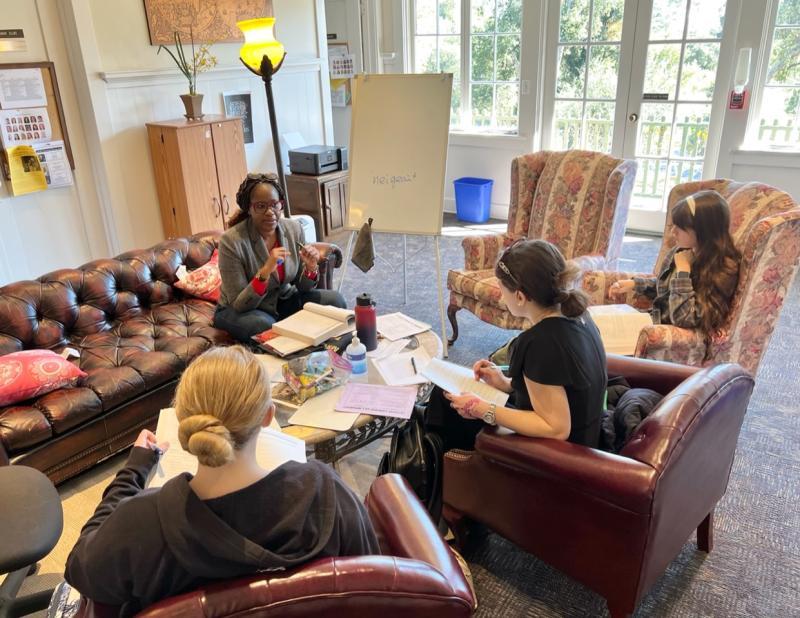 pauline teaching westmont french class