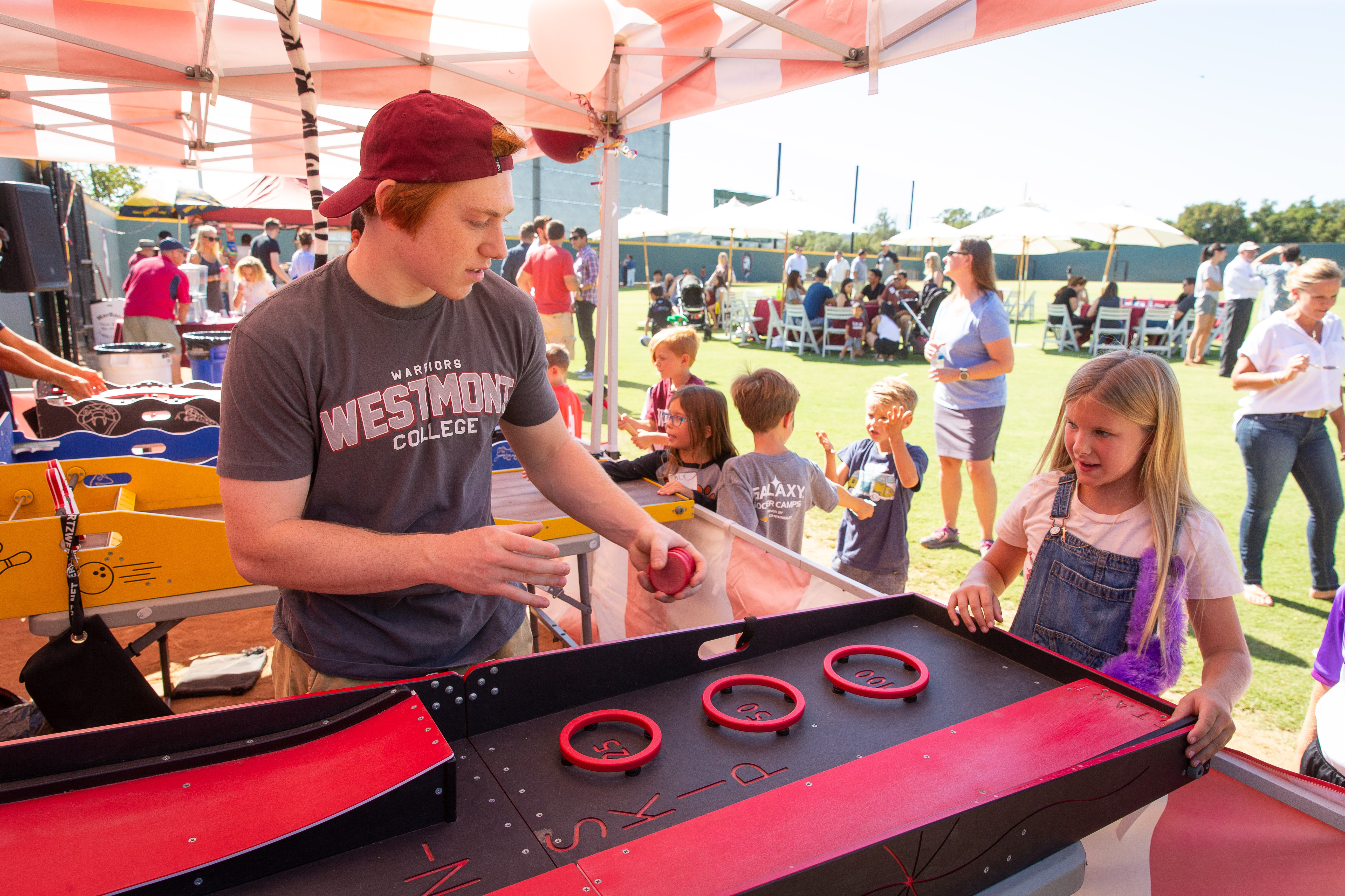 westmont student playing games 